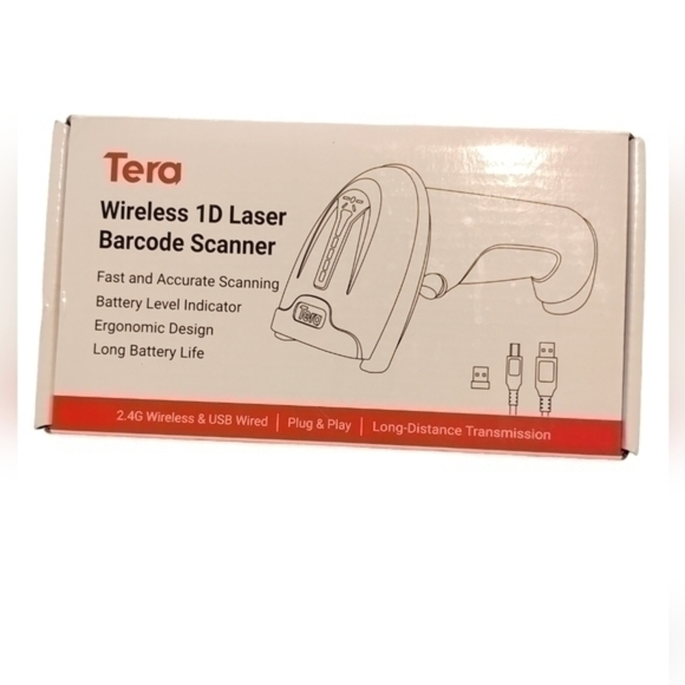 Tera Wireless 1d Laser Barcode Scanner